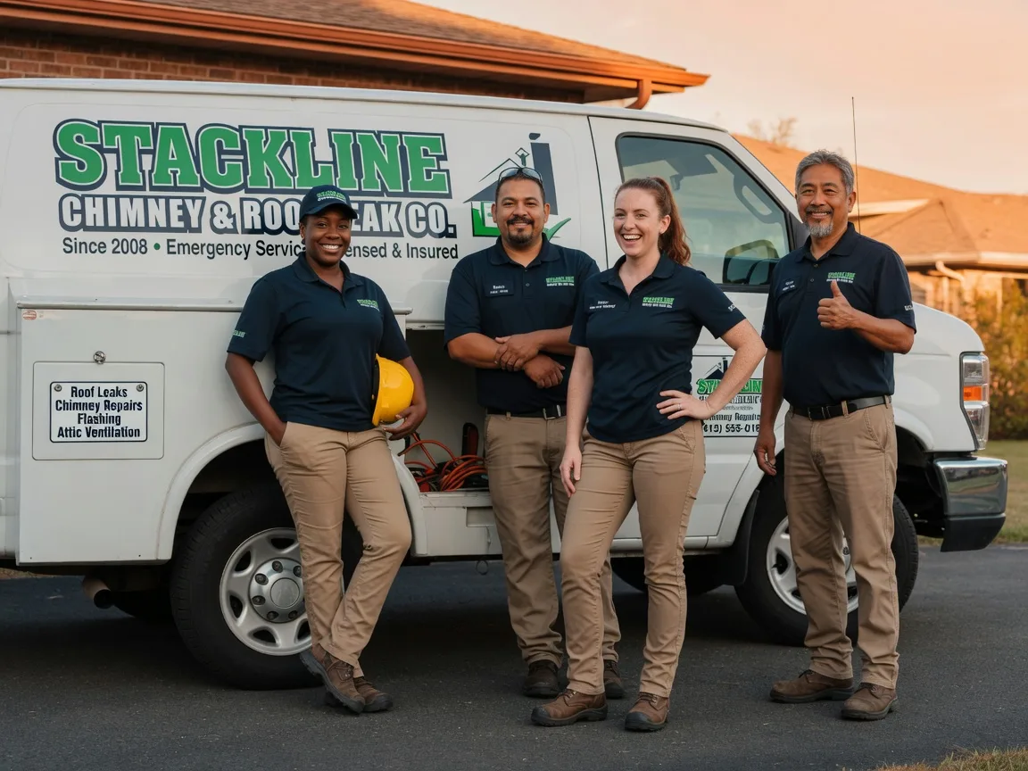 Chimney flashing repair company in Winchester, IL